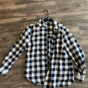 Black and white flannel